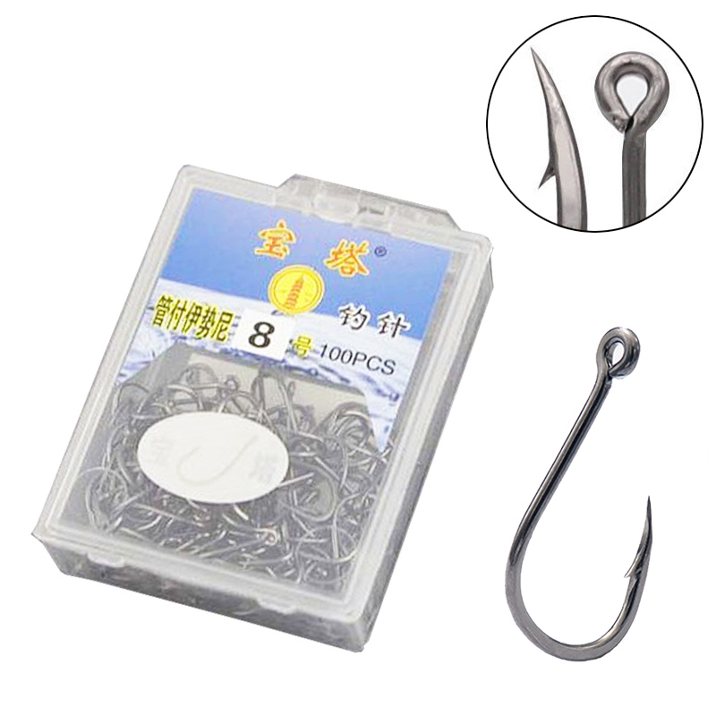 Fishing Hook Circle - Single Fishing Hooks, Barbed Jig Head,