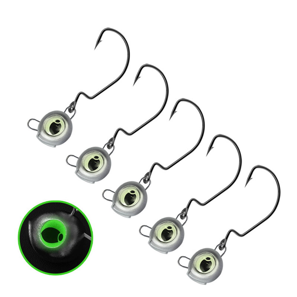 10pcs Weedless Jig Heads with  - Fishing Hook Weedless ulasan dan harga