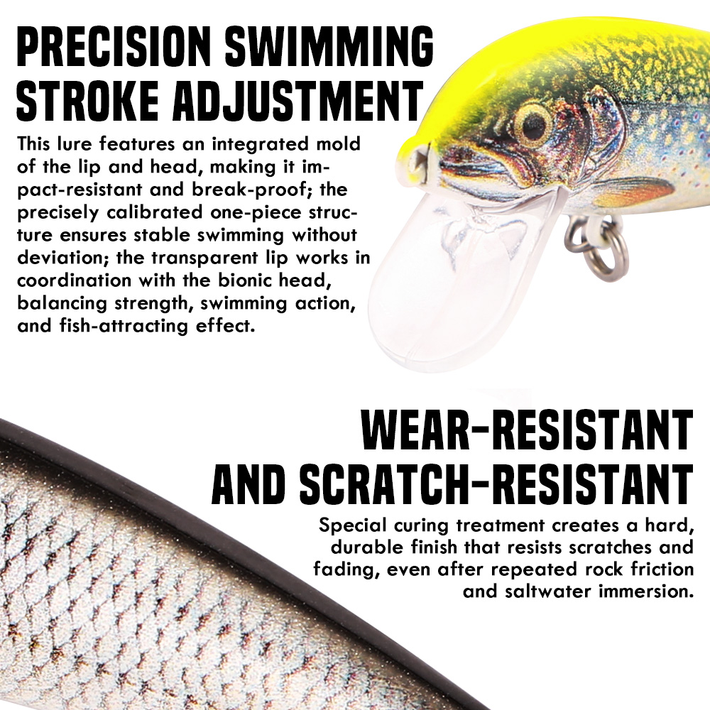 B&U Fishing Lures Sinking Minn - Fishing Hook Treble ulasan dan harga