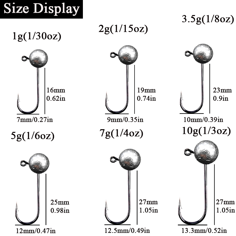 10pcs/lot Jig Head Fishing Hoo - Fishing Hook Barbless ulasan dan harga