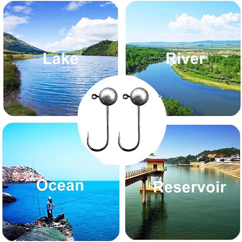 10pcs/lot Jig Head Fishing Hoo - Fishing Hook Barbless ulasan dan harga