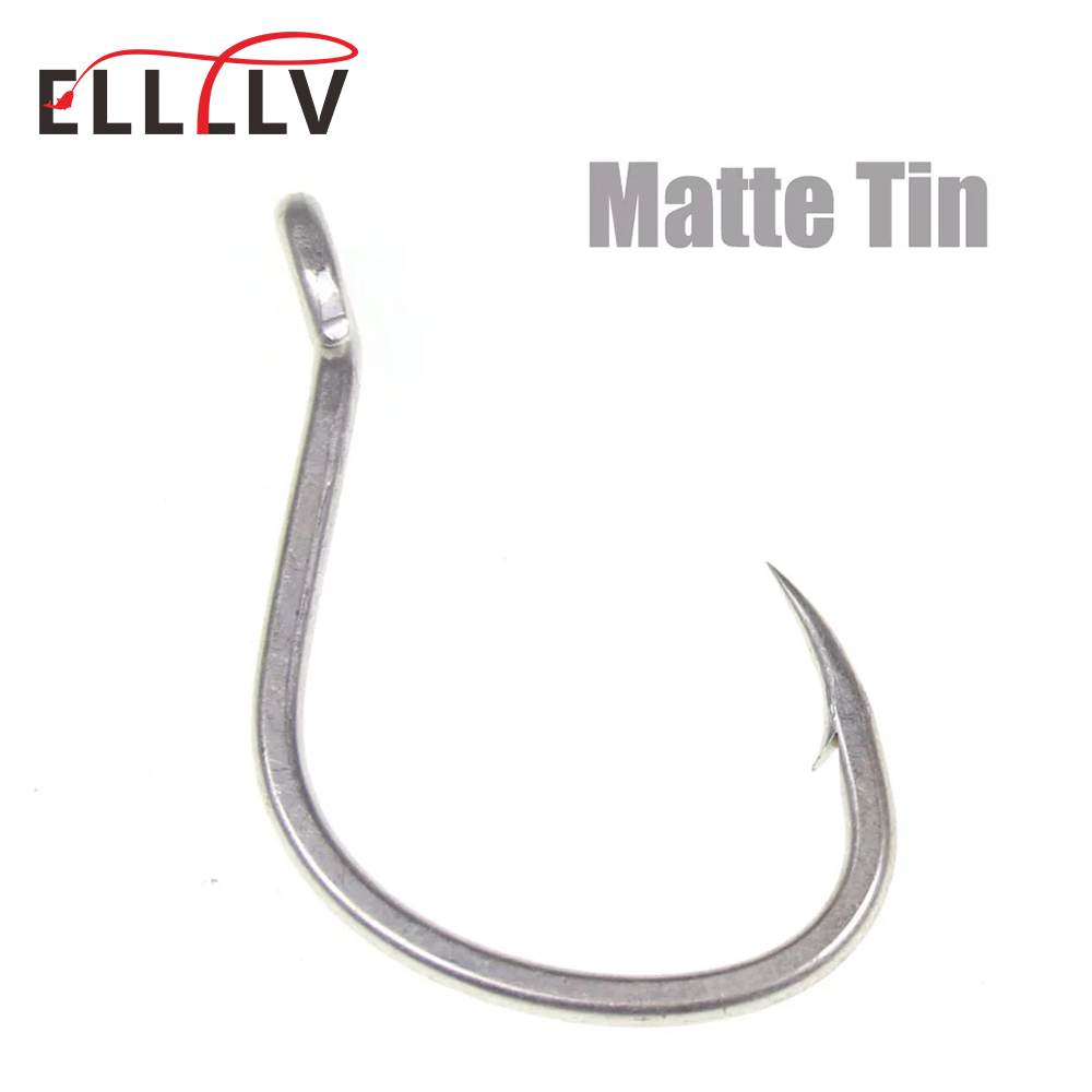 10pcs Matte Tin Anti-rust Salt - Fishing Hook Barbless ulasan dan harga