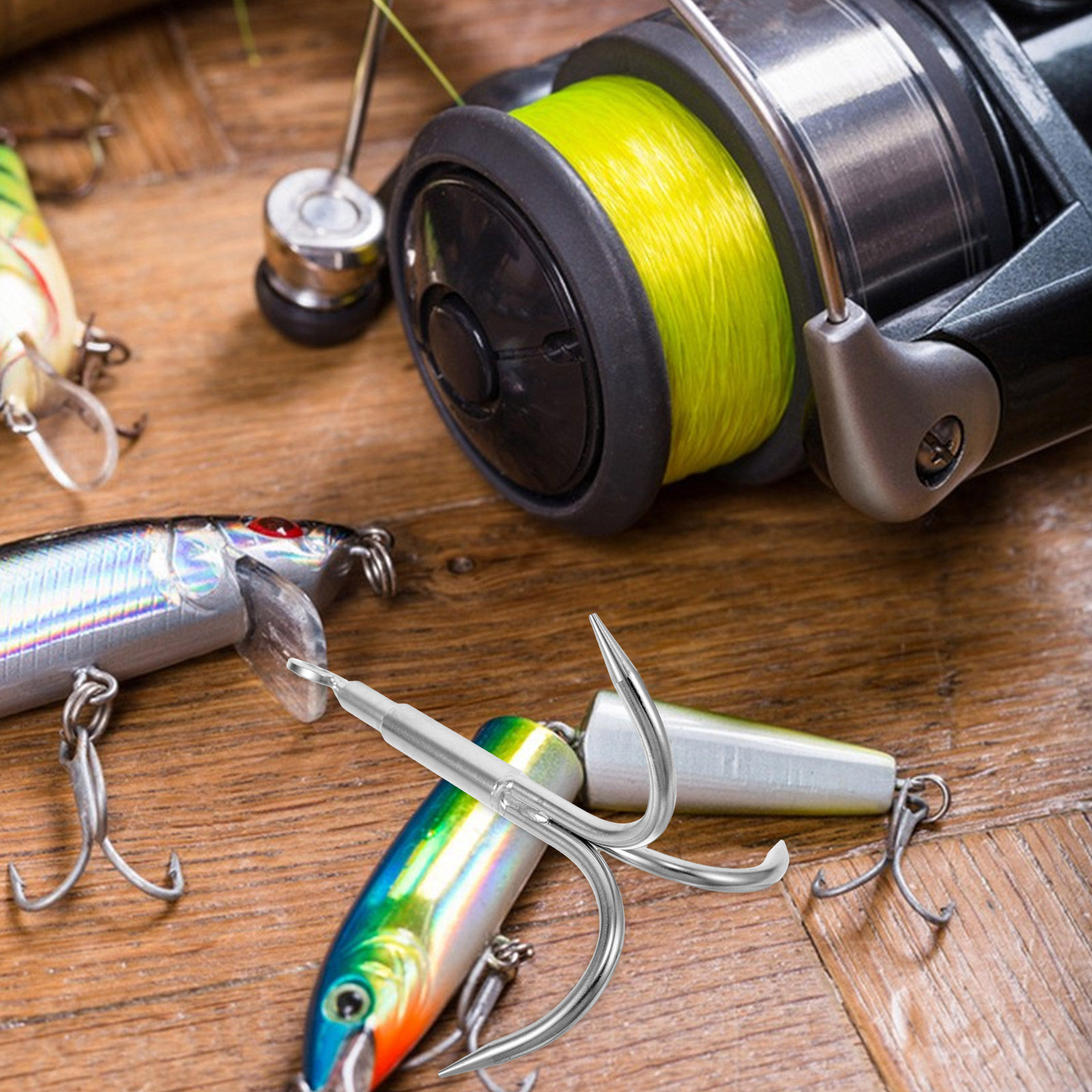 Hook Grappling for Pier Fishin - Fishing Hook Stainless Steel ulasan dan harga