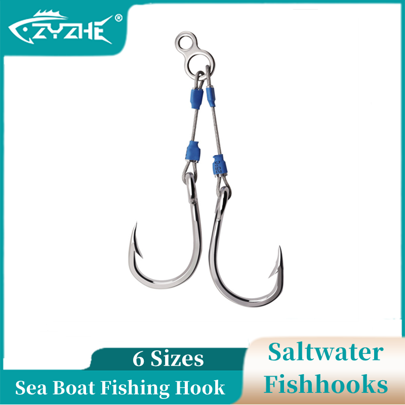 ZYZHE Steel Wire Jig Assist Ho - Fishing Hook Assortment ulasan dan harga