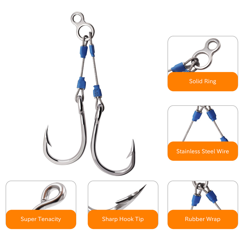 ZYZHE Steel Wire Jig Assist Ho - Fishing Hook Assortment ulasan dan harga