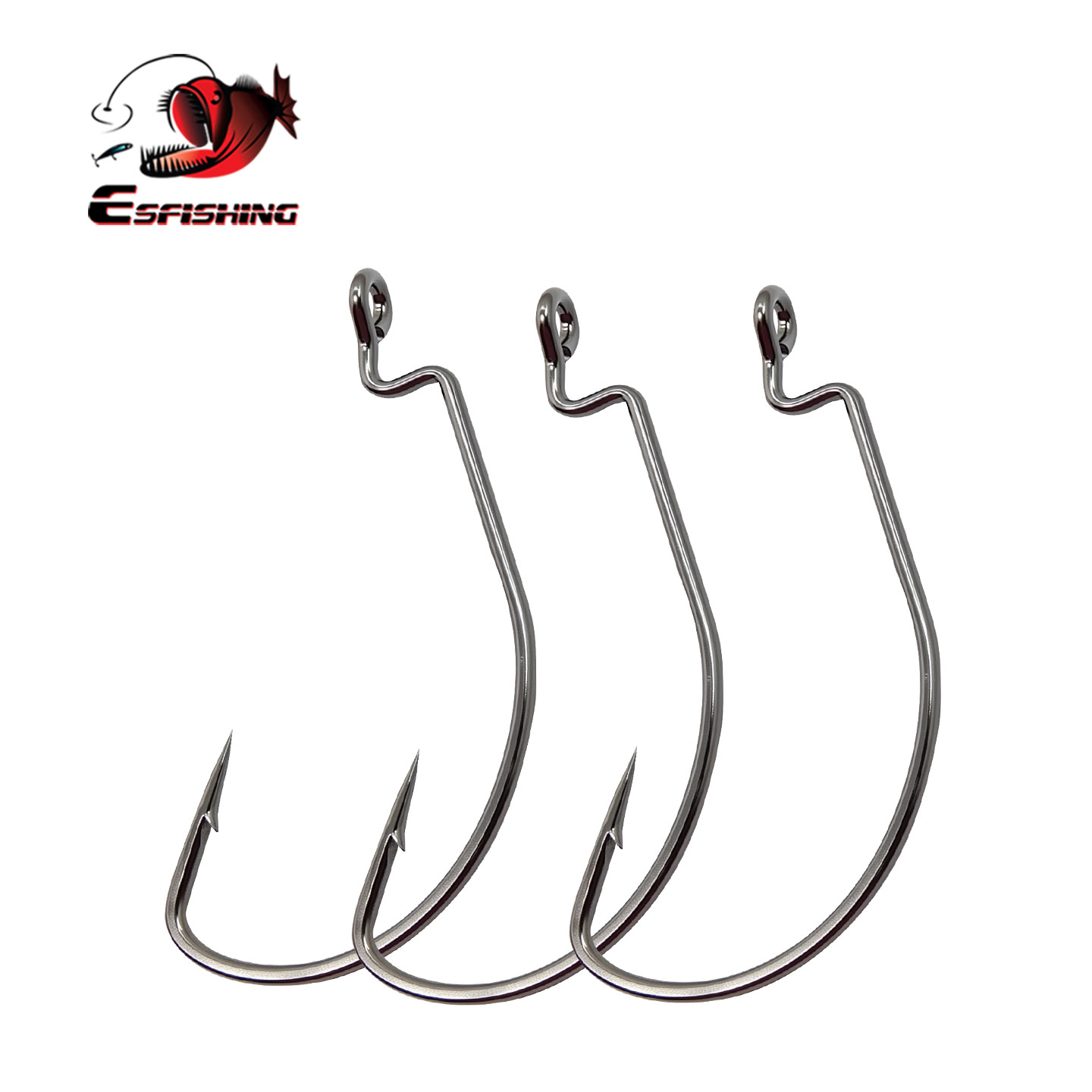 ESFISHING Offset Hook Carbon S - Fishing Hook Offset ulasan dan harga