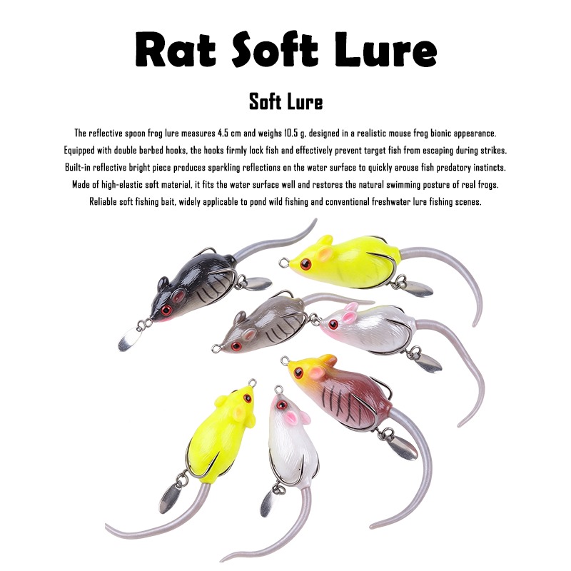 1PC/2PCS/3PCS/4PCS Spinner Dou - Fishing Hook Weedless ulasan dan harga