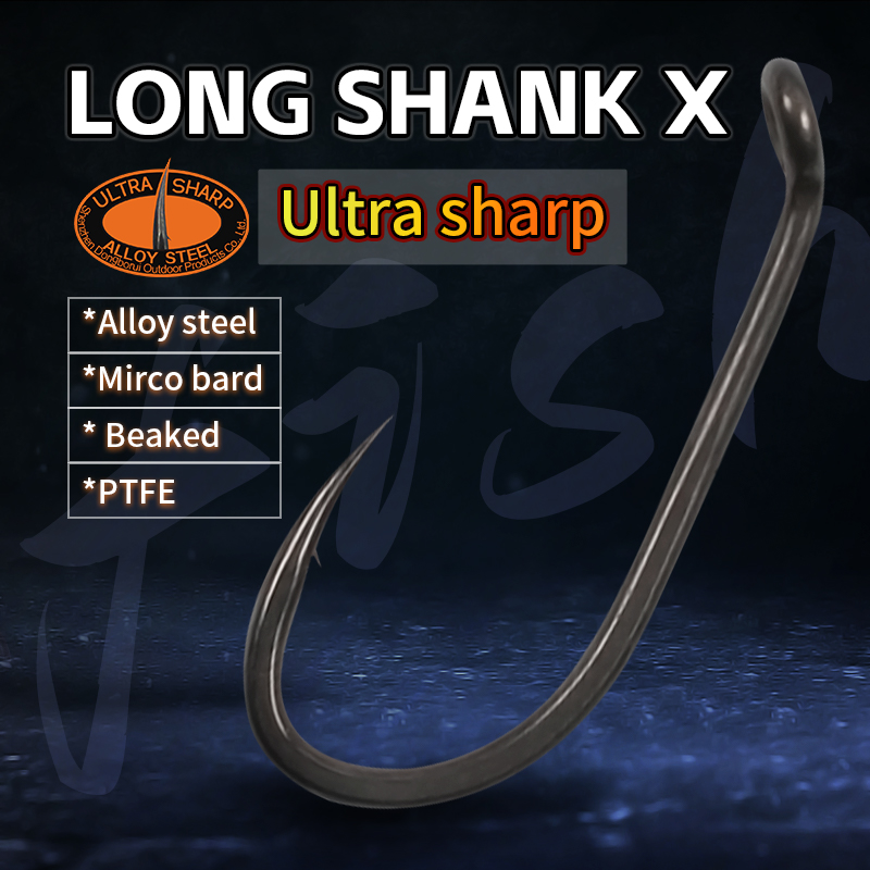 10pcs Carp Fishing Hook Long S - Fishing Hook Barbless ulasan dan harga