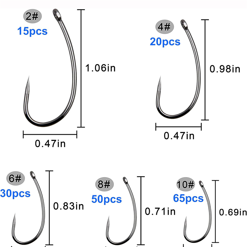 180PCS Barbless Fishing Hooks  - Fishing Hook Circle ulasan dan harga