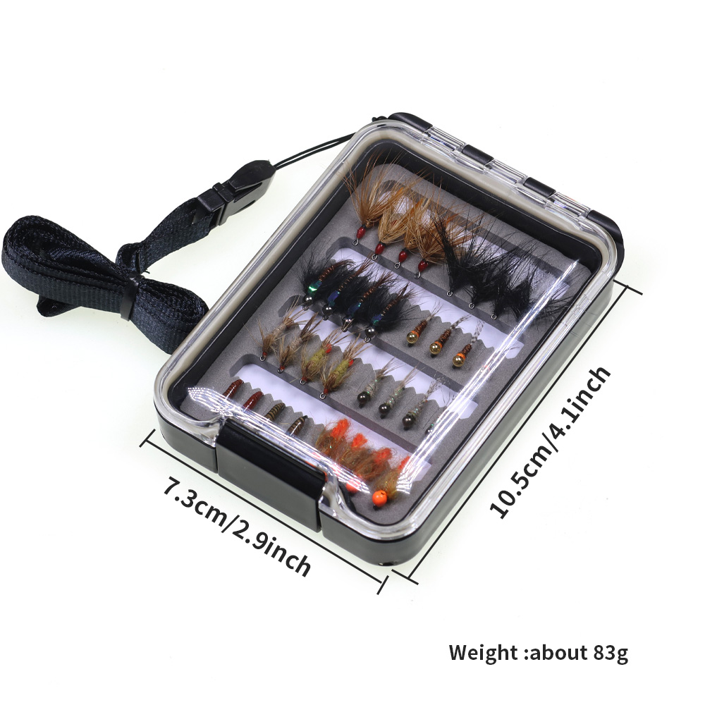 32PCS Nymph Flies Kit Trout Fi - Fishing Hook Barbless ulasan dan harga