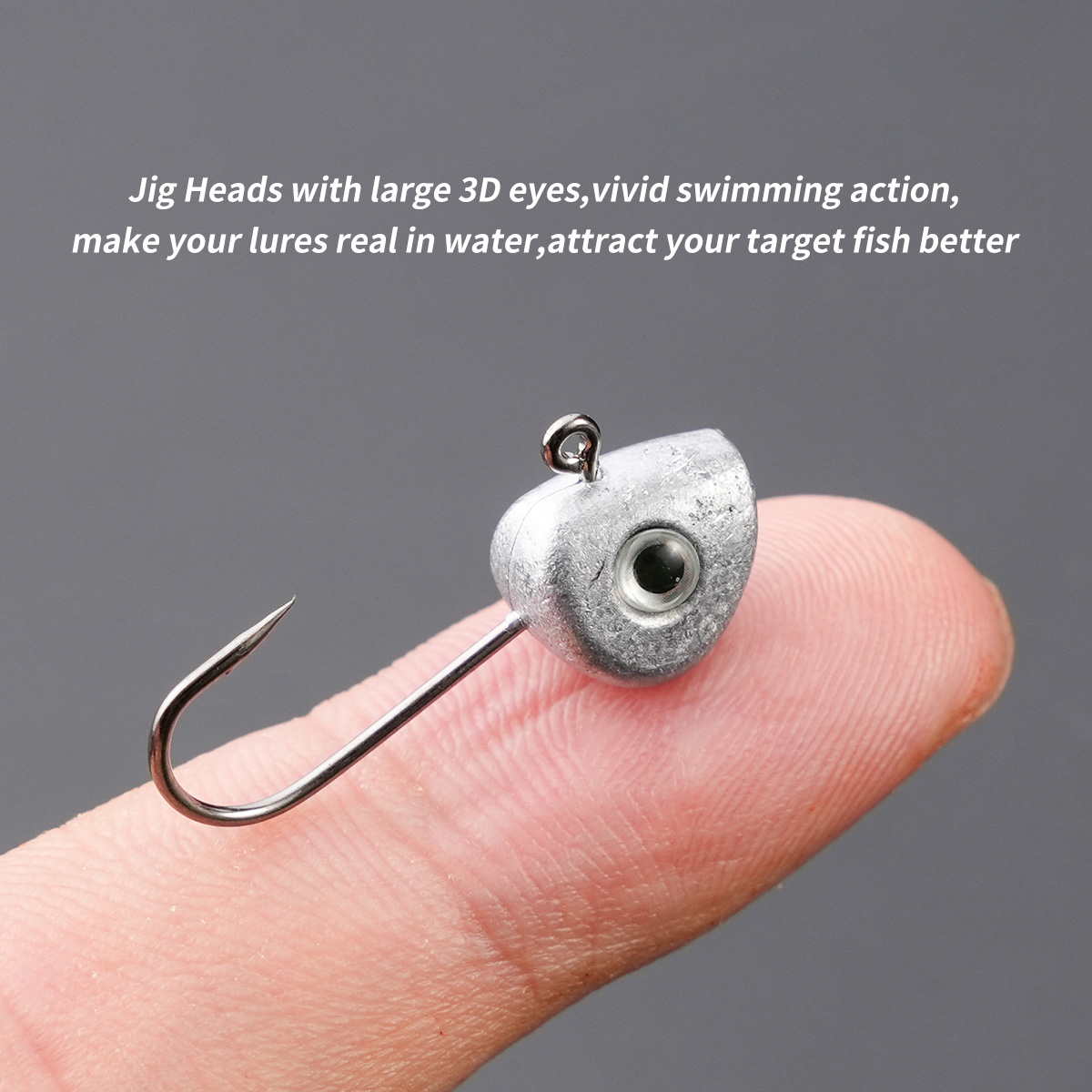 10pcs Mini Jig Head Hook 3D Ey - Fishing Hook Offset ulasan dan harga