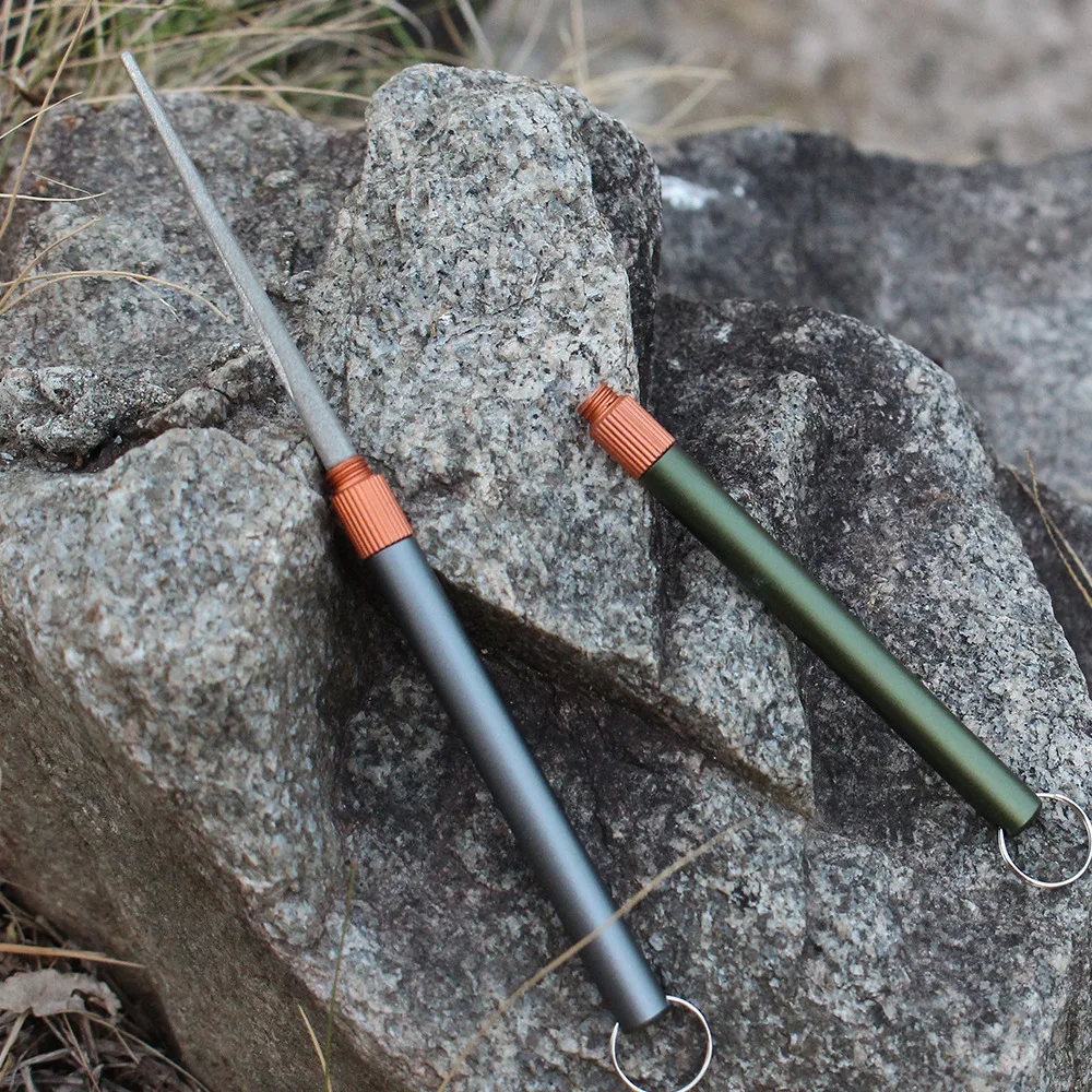 Outdoor Matte Mini EDC Knife S - Fishing Hook Sharpener ulasan dan harga