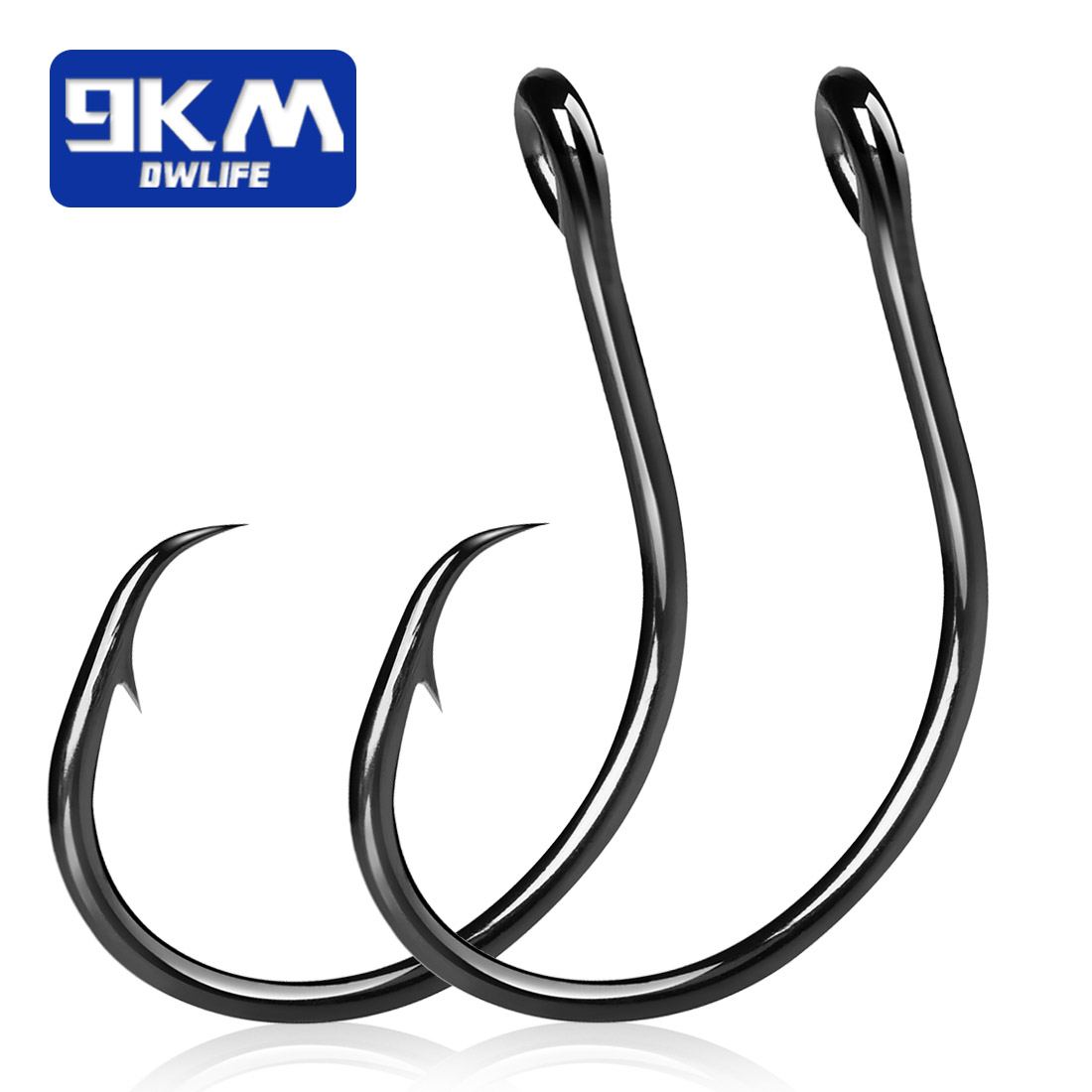 9KM 25-50Pcs Inline Wide Gap C - Fishing Hook Circle ulasan dan harga
