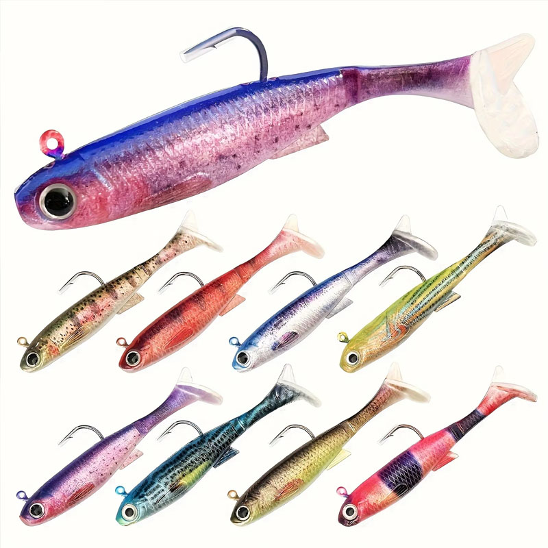Pre-Rigged Sea Bass Lure | 3-P - Fishing Hook Weedless ulasan dan harga