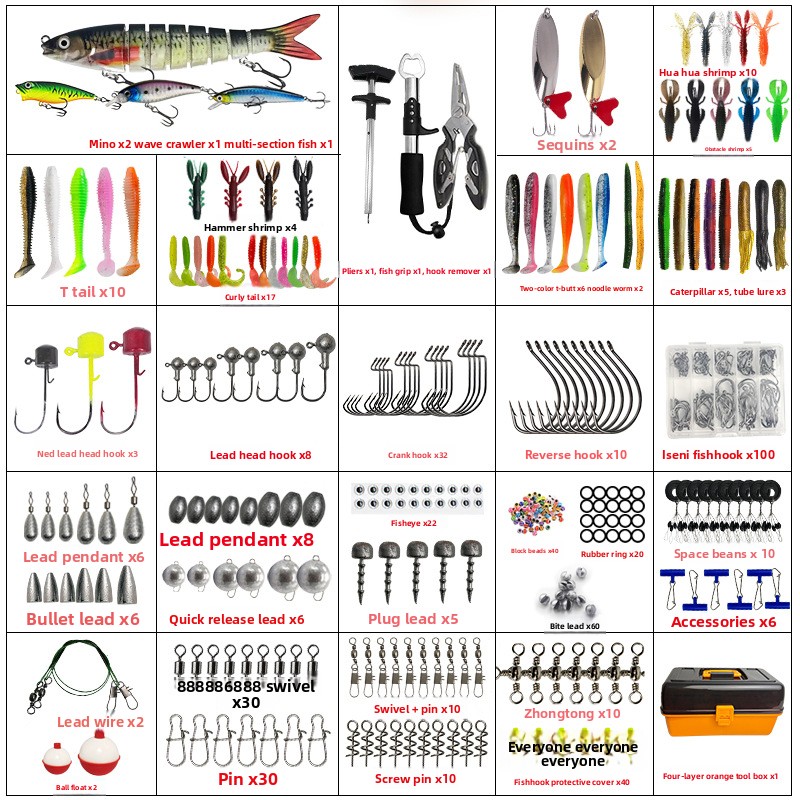 Large Four-Layer Outdoor Fishi - Fishing Hook ulasan dan harga