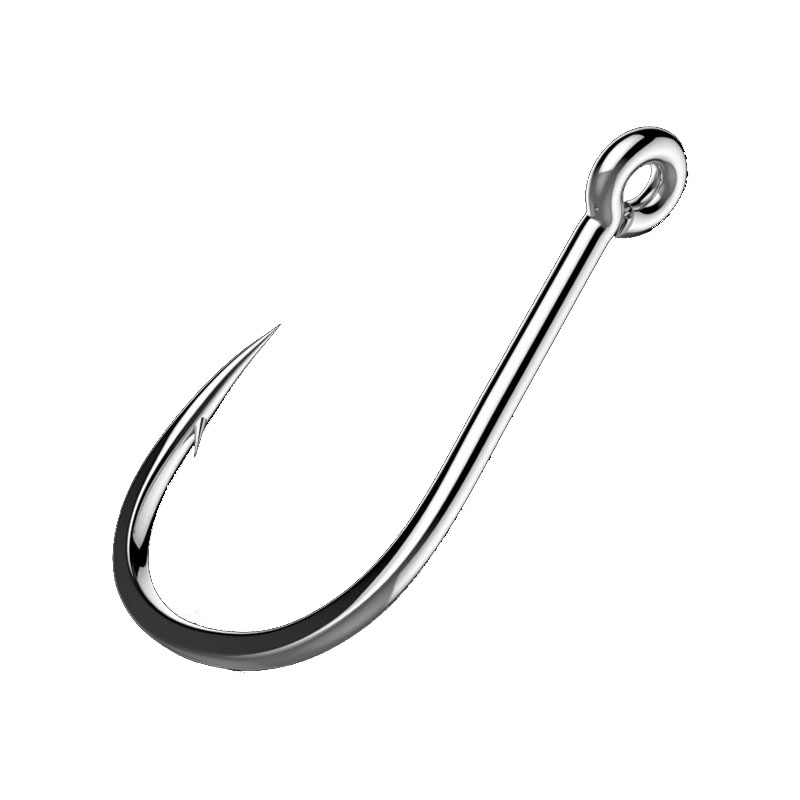 Single Fishing Hooks, Barbed J - Fishing Hook Circle ulasan dan harga