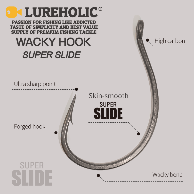 LUREHOLIC PTFE Super Slide Wac - Fishing Hook Barbless ulasan dan harga