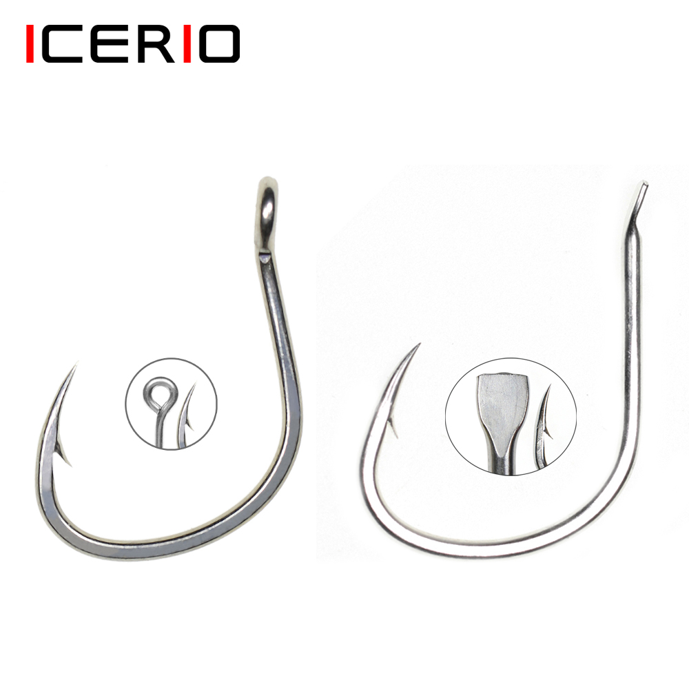 ICERIO 10PCS Matte Tin Coating - Fishing Hook Assortment ulasan dan harga