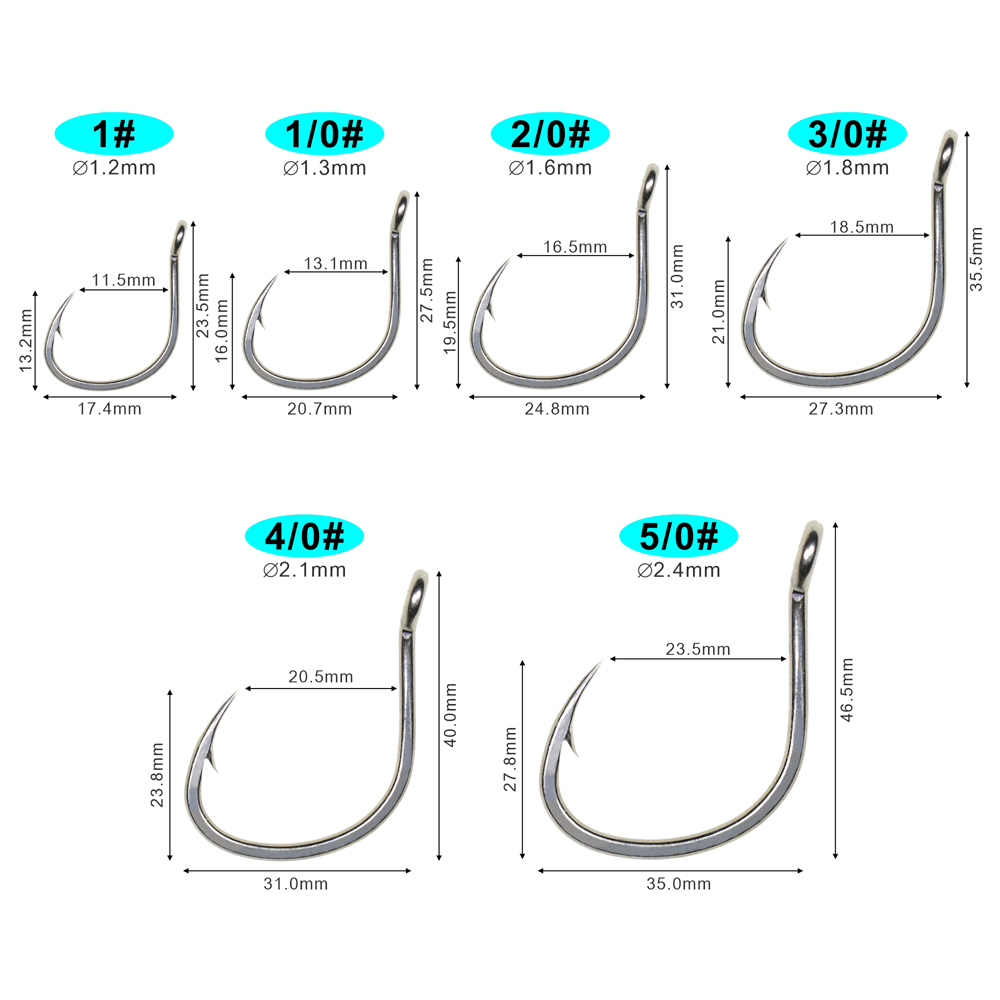 ICERIO 10PCS Matte Tin Coating - Fishing Hook Assortment ulasan dan harga