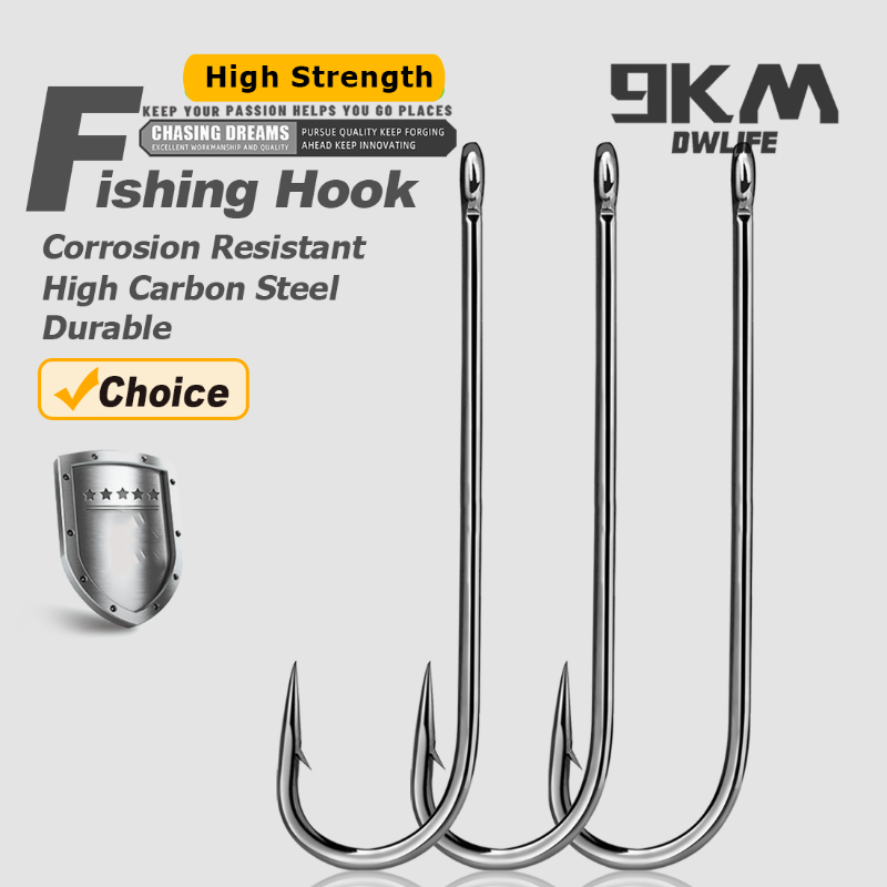 Fishing Hooks Long Shank Hooks - Fishing Hook Barbless ulasan dan harga