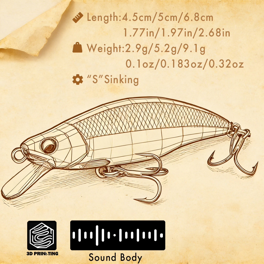 B&U Trout Pattern Hard Bait Si - Fishing Hook Treble ulasan dan harga