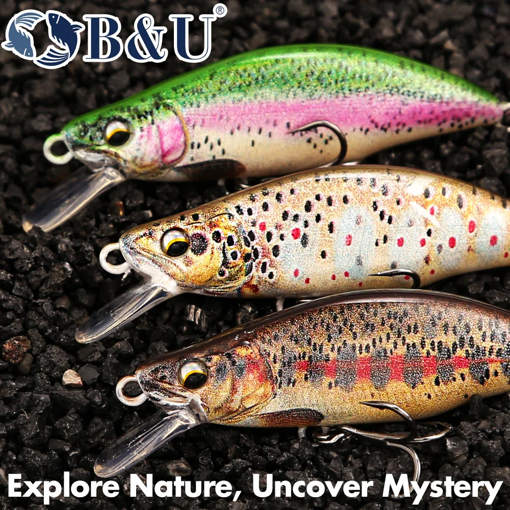 B&U Trout Pattern Hard Bait Si - Fishing Hook Treble ulasan dan harga
