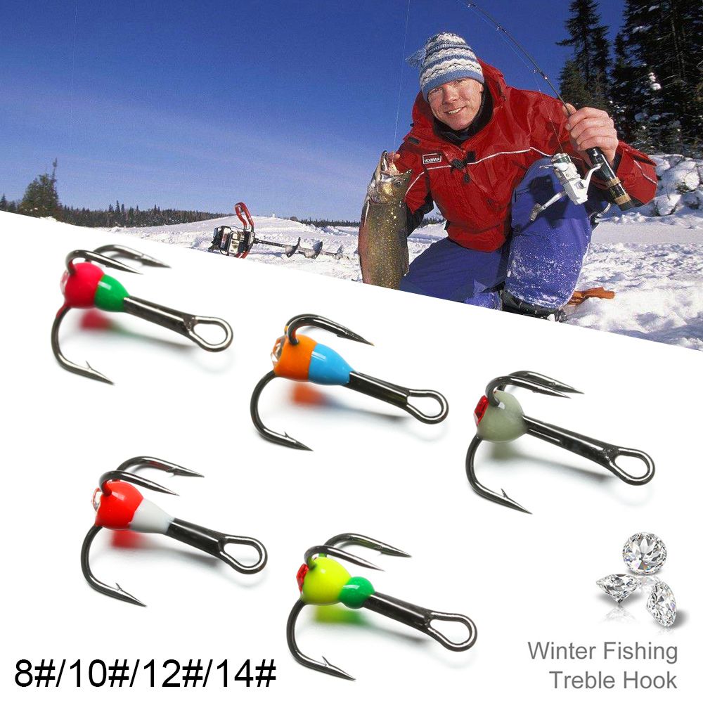 5pcs Fishing Hooks Winter Ice  - Fishing Hook Size ulasan dan harga