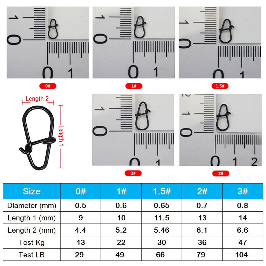 50Pcs Crankbait Snaps Stainles - Fishing Hook Stainless Steel ulasan dan harga