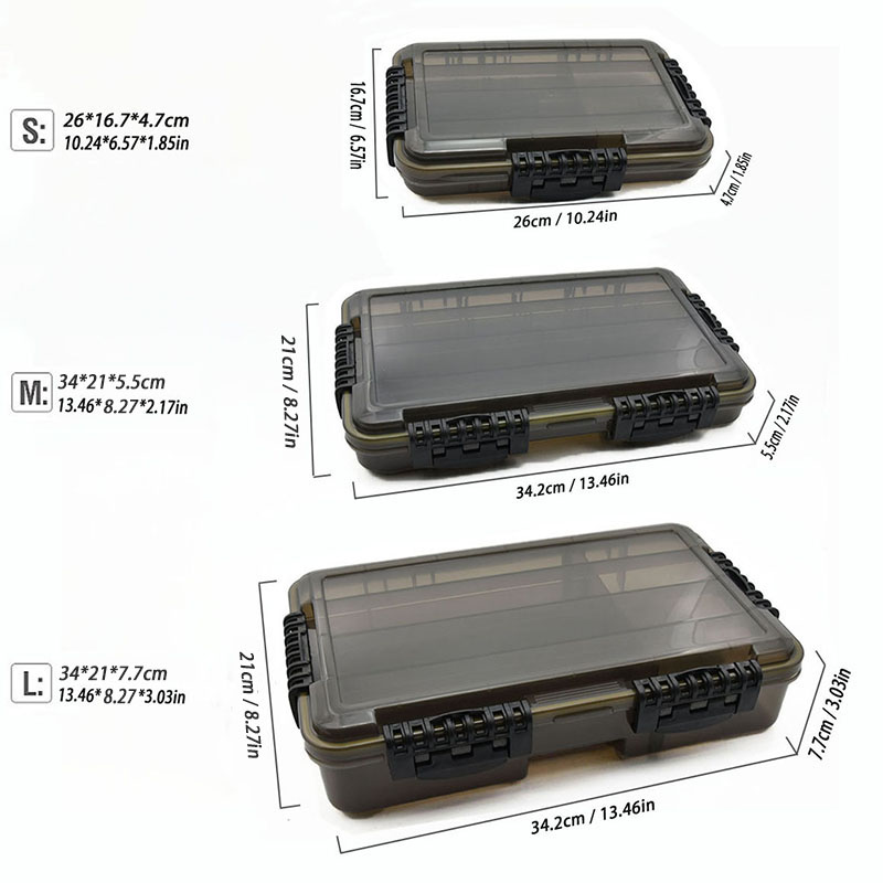 Waterproof Fishing Tackle Box  - Fishing Hook Size ulasan dan harga