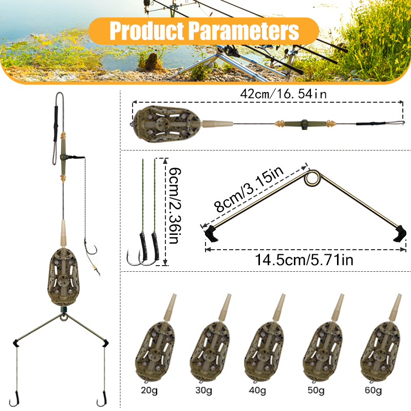 3 Hook Pre-tied Carp Hair Rigs - Fishing Hook Assortment ulasan dan harga