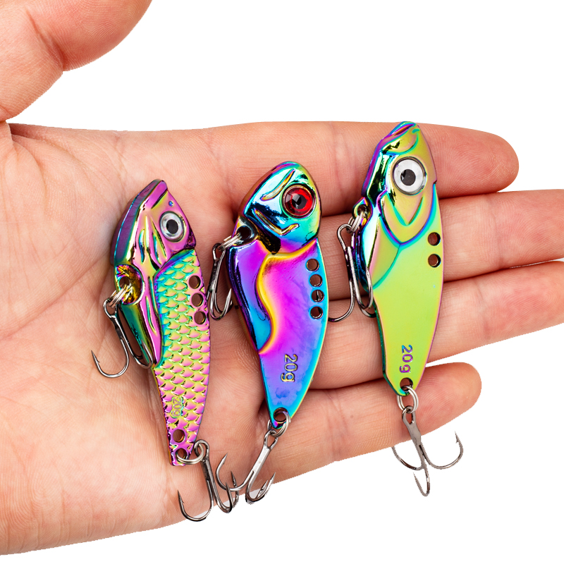 3PCS Metal Colorful VIB Lure 5 - Fishing Hook Treble ulasan dan harga