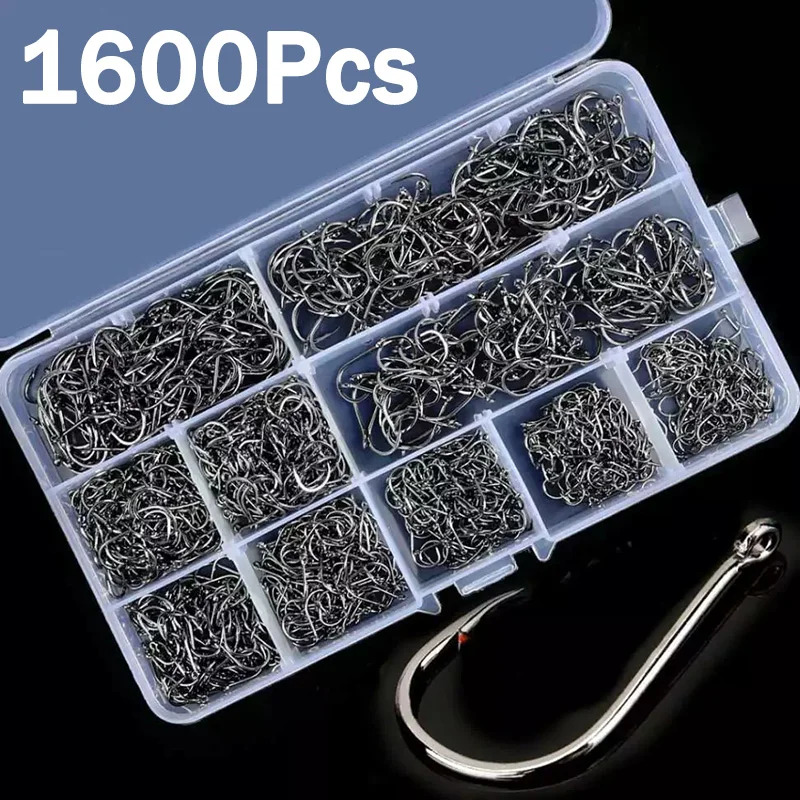50-1600Pcs/BoxFishing Hooks Ca - Fishing Hook Circle ulasan dan harga