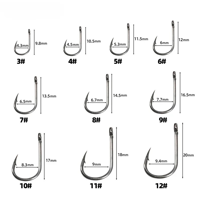 50-1600Pcs/BoxFishing Hooks Ca - Fishing Hook Circle ulasan dan harga