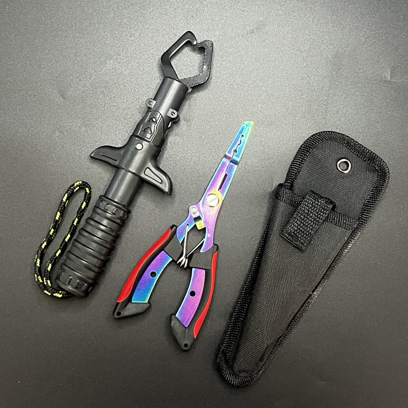 Fishing Pliers and Gripper Set - Fishing Hook Sharpener ulasan dan harga