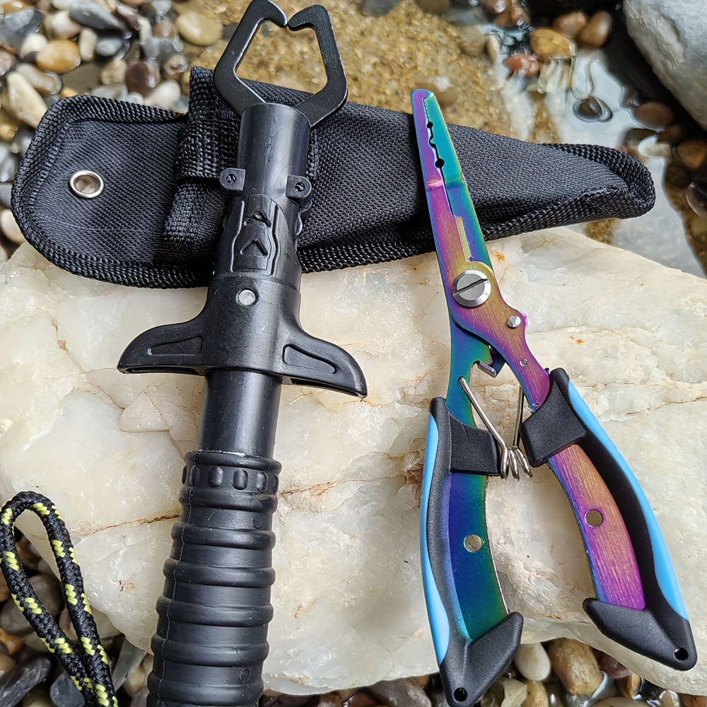 Fishing Pliers and Gripper Set - Fishing Hook Sharpener ulasan dan harga