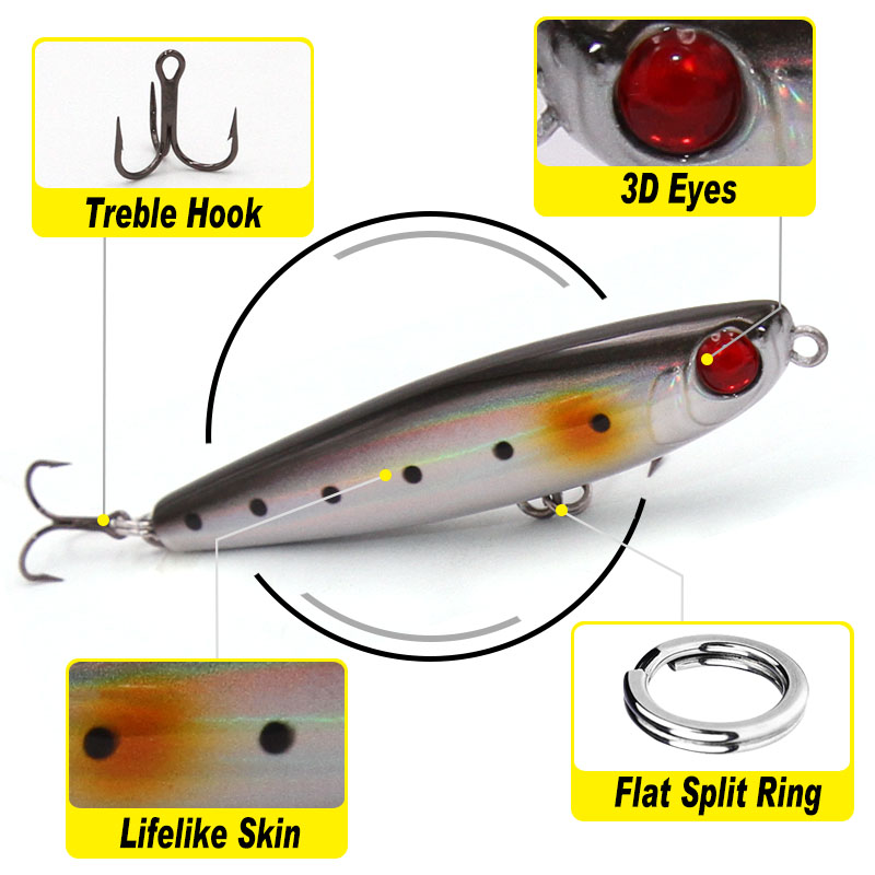 TacklePRO PE05 Pencil lure sti - Fishing Hook Assortment ulasan dan harga