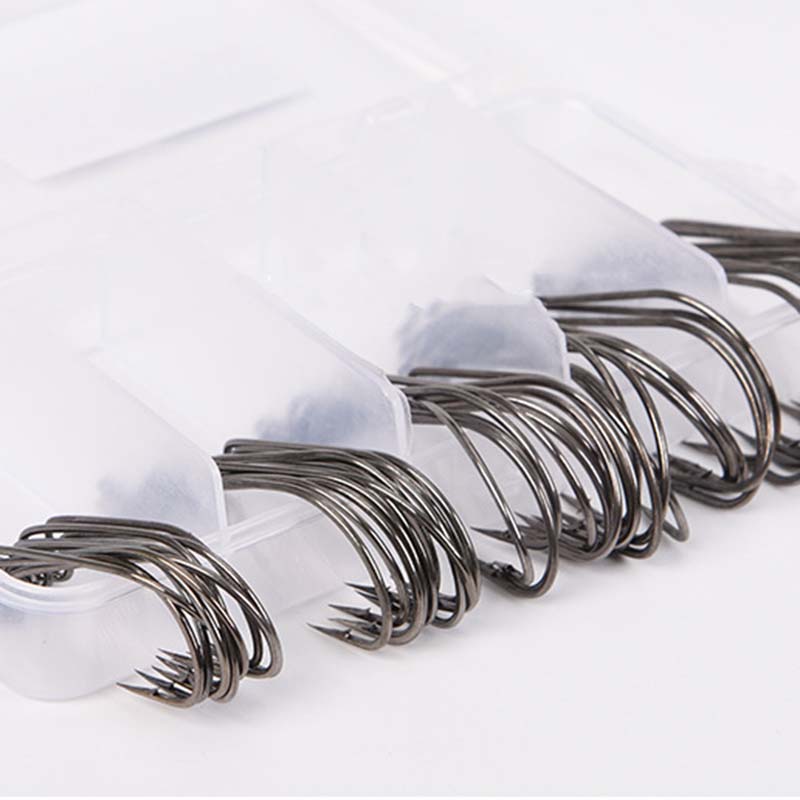 50Pcs/Box High Carbon Steel Fi - Fishing Hook Jig ulasan dan harga