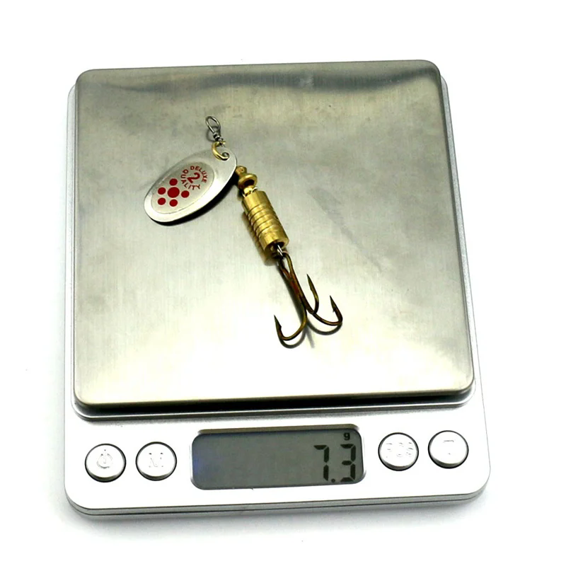 1PCS Metal Plating Spinner Bai - Fishing Hook Treble ulasan dan harga