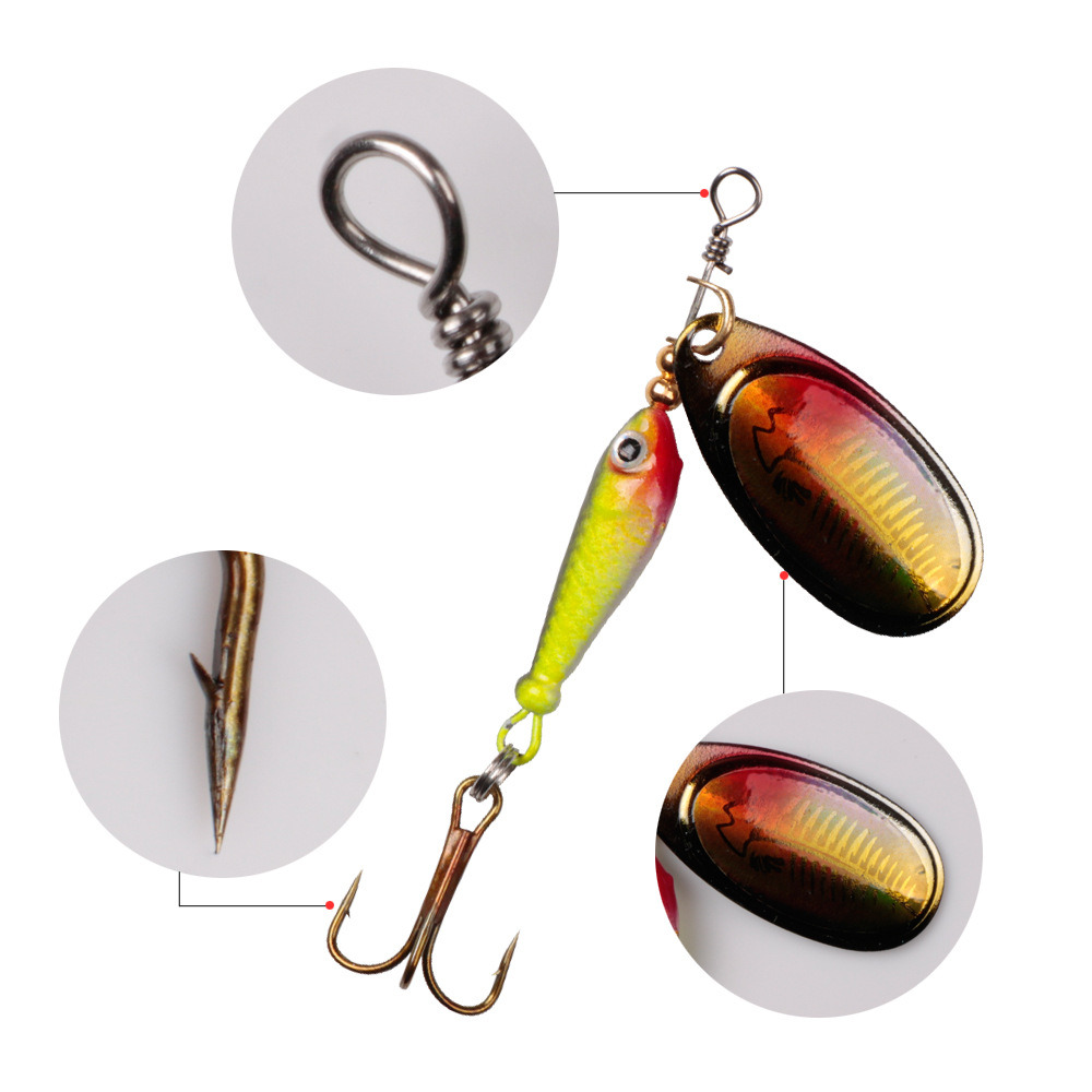 10pcs/Set Spinner Lures 9.1g 7 - Fishing Hook Treble ulasan dan harga