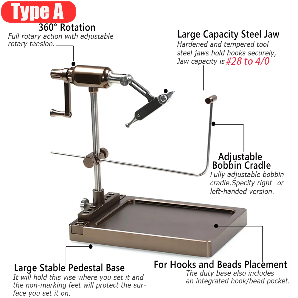 Wifreo 360° Rotation Fly Tying - Fishing Hook Jig ulasan dan harga