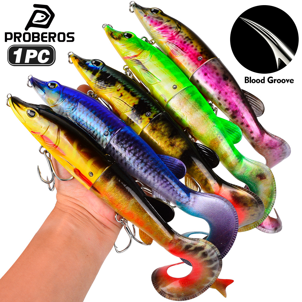 PROBEROS 1PC 2-Segment Jointed - Fishing Hook Treble ulasan dan harga