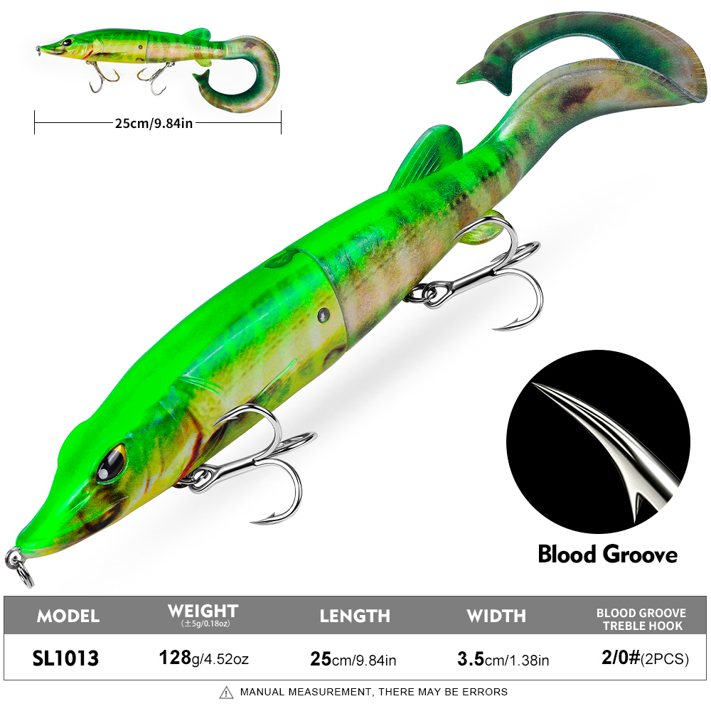 PROBEROS 1PC 2-Segment Jointed - Fishing Hook Treble ulasan dan harga