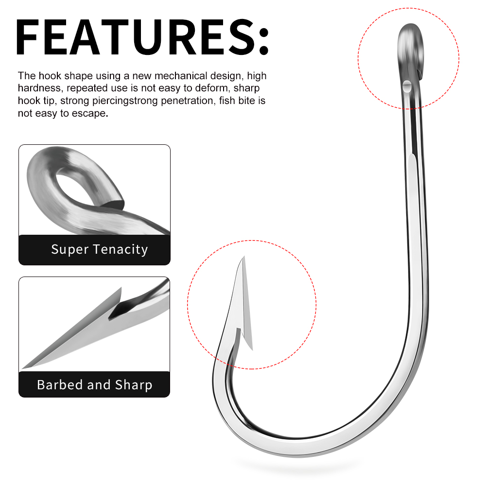 PROBEROS 5pcs Stainless Steel  - Fishing Hook Circle ulasan dan harga