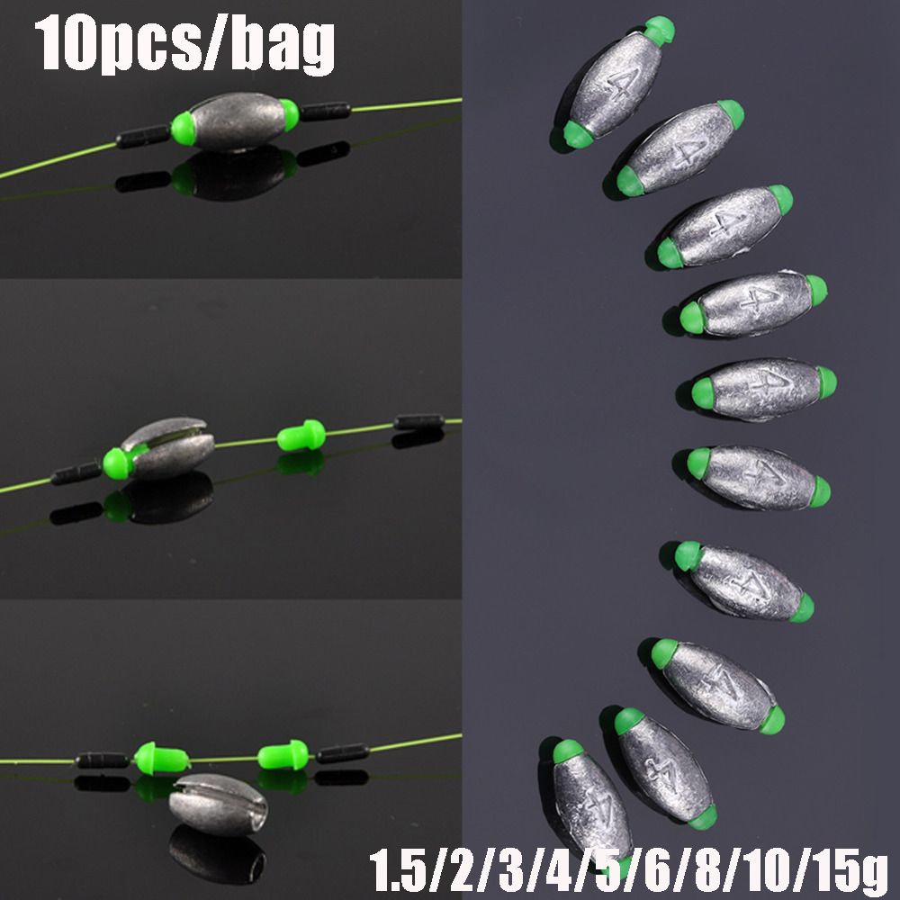 10Pcs Lead Weight Fishing Lead - Fishing Hook Sharpener ulasan dan harga