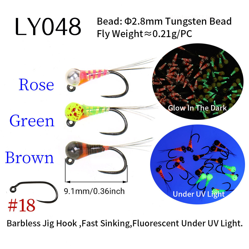 6PCS Fast Sinking Perdigon Eur - Fishing Hook Barbless ulasan dan harga