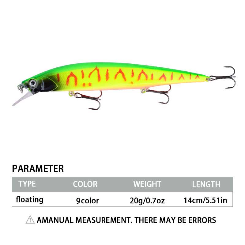 1pc 14cm/20g Plastic Simulatio - Fishing Hook Treble ulasan dan harga