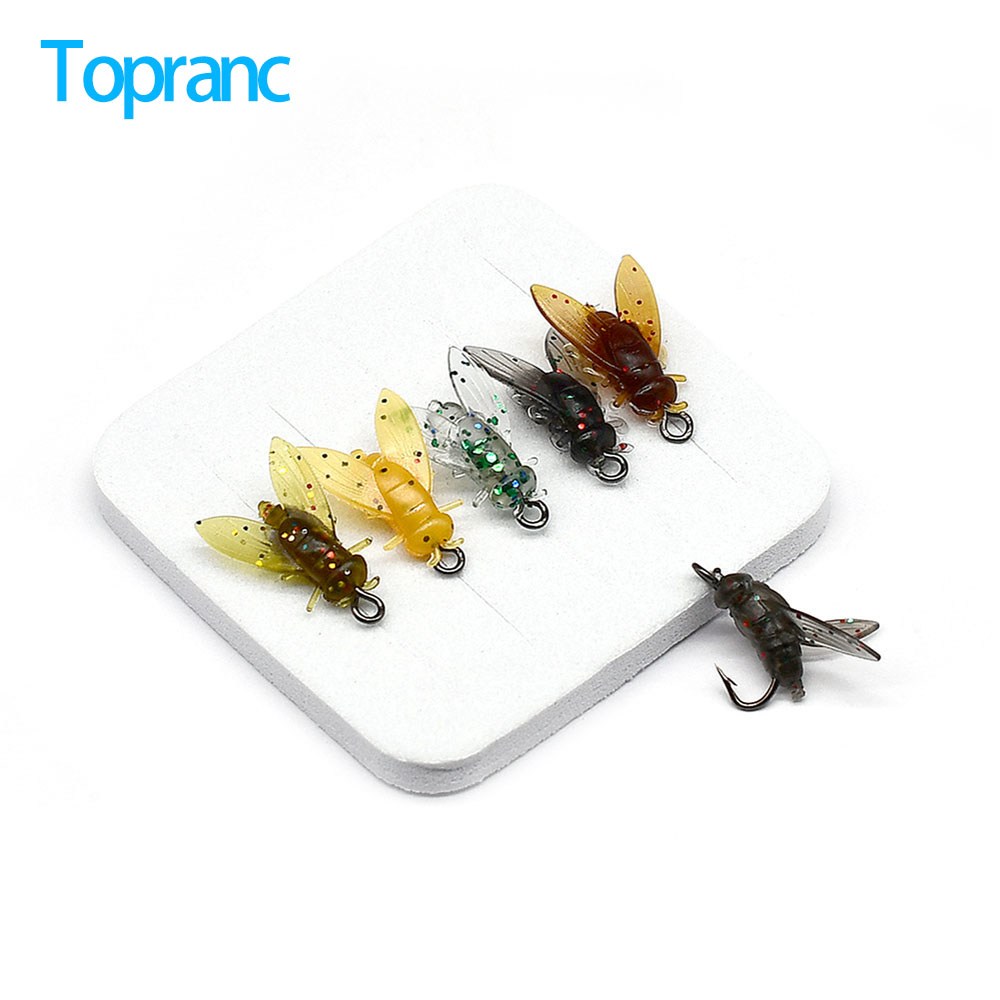 10Pcs Artificial Bionic Fly In - Fishing Hook Assortment ulasan dan harga