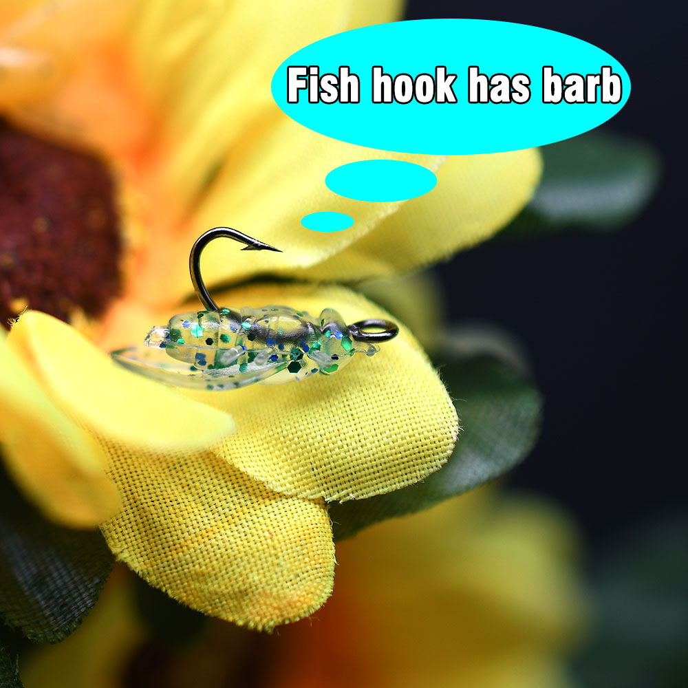 10Pcs Artificial Bionic Fly In - Fishing Hook Assortment ulasan dan harga