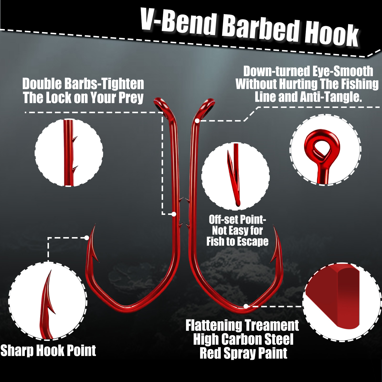 9KM Baitholder Hook 50-100pcs  - Fishing Hook Circle ulasan dan harga