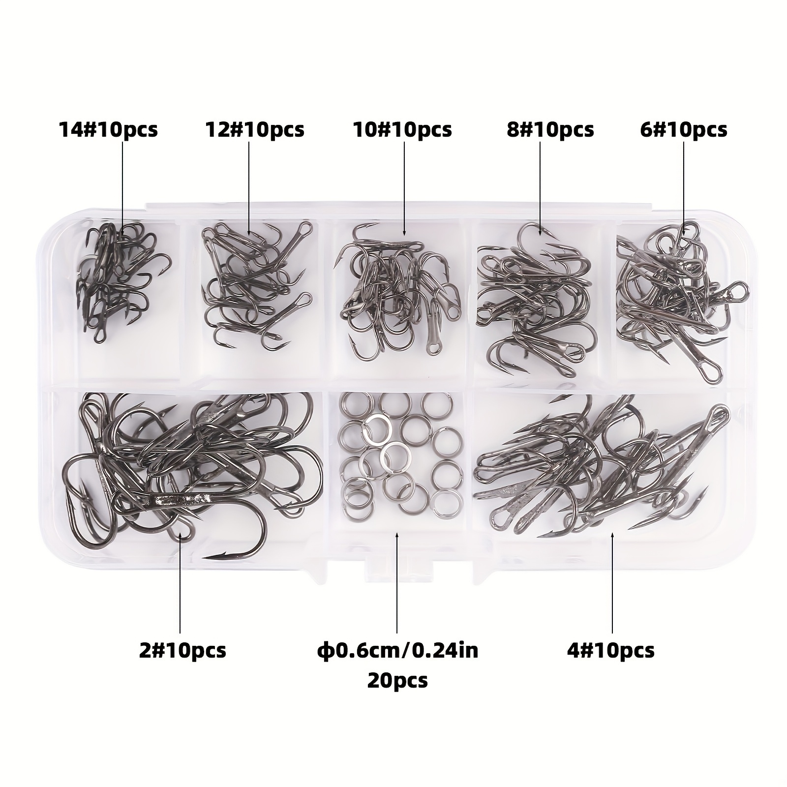 90pcs/set The lure triple-hook - Fishing Hook Circle ulasan dan harga